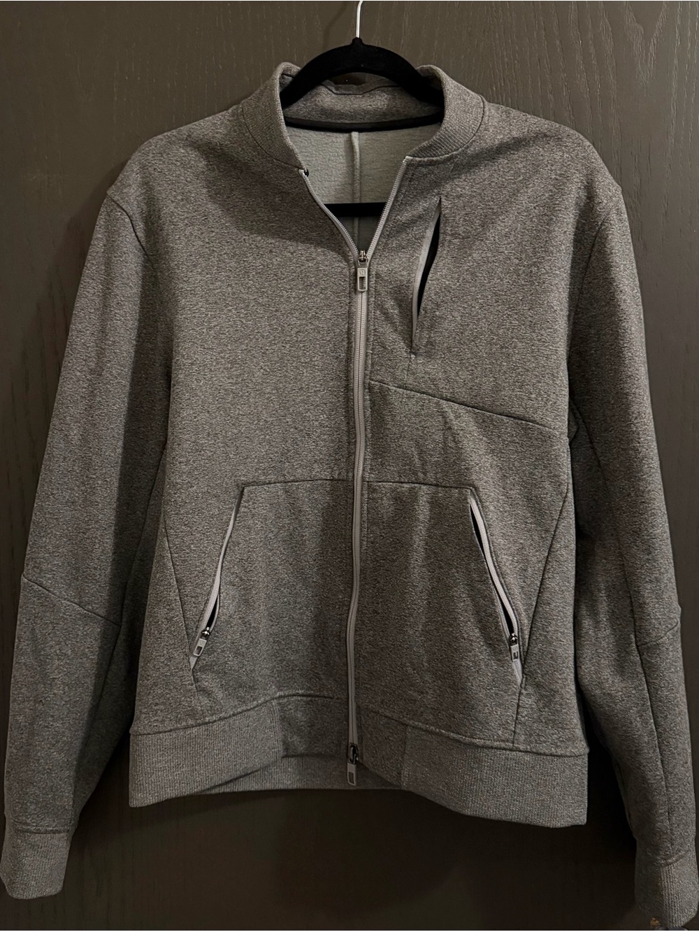 lululemon athletica Heather Gray Full-Zip Performance Jacket